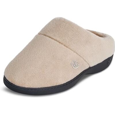 Isotoner Veste à capuche classique pour femme avec chaussons en mousse à mémoire de forme, taupe, 9.5-10 - Publicité Isotoner Veste à capuche classique pour femme avec chaussons en mousse à mémoire de forme, taupe, 9.5-10 - Publicité