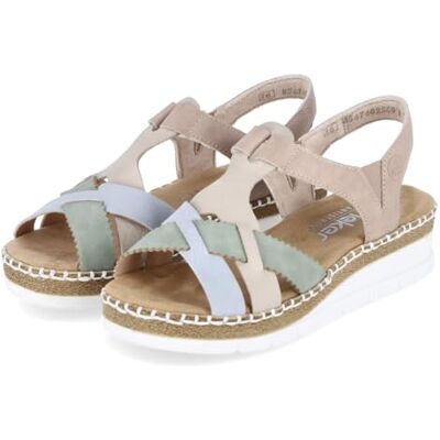 Rieker V1269 Sandales compensées pour femme, multicolore, 39 EU - Publicité Rieker V1269 Sandales compensées pour femme, multicolore, 39 EU - Publicité