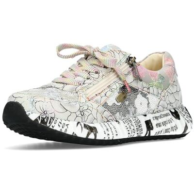 LAURA VITA Chaussures à Lacets Sneaker pour Femmes , Pointure:39 EU, La Couleur:Blanc - Publicité LAURA VITA Chaussures à Lacets Sneaker pour Femmes , Pointure:39 EU, La Couleur:Blanc - Publicité
