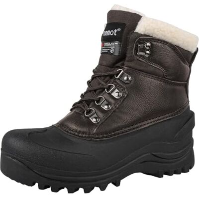riemot Bottes Imperméables pour Hommes et Femmes Botte de Neige pour un Hiver au Chaud Bottes de Randonnée Doublées de Polaire Marron 40 EU - Publicité riemot Bottes Imperméables pour Hommes et Femmes Botte de Neige pour un Hiver au Chaud Bottes de Randonnée Doublées de Polaire Marron 40 EU - Publicité