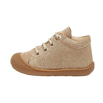Naturino Chaussures Premiers Pas en suède pailleté, Platine 20 - Publicité Naturino Chaussures Premiers Pas en suède pailleté, Platine 20 - Publicité