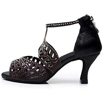 AOQUNFS Femme&Fille Chaussures de Danse de Salon a Strass pour Latine Salsa Tango Chacha Mariage Performance,QJW7014-8.5-007-Noir,EU40 - Publicité AOQUNFS Femme&Fille Chaussures de Danse de Salon a Strass pour Latine Salsa Tango Chacha Mariage Performance,QJW7014-8.5-007-Noir,EU40 - Publicité