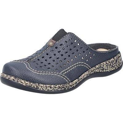 Rieker Mules pour Femme en Bleu, Bleu, 39 EU - Publicité Rieker Mules pour Femme en Bleu, Bleu, 39 EU - Publicité