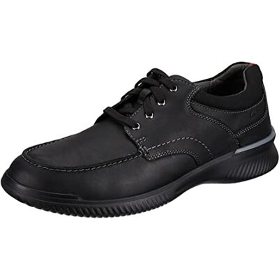 Clarks Donaway Edge, Tissu Oxford, Black Leather, - Publicité Clarks Donaway Edge, Tissu Oxford, Black Leather, - Publicité