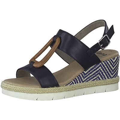 Jana Femme 8-28371-20 Sandale à Talon, Bleu Marine, 39 EU Large - Publicité Jana Femme 8-28371-20 Sandale à Talon, Bleu Marine, 39 EU Large - Publicité