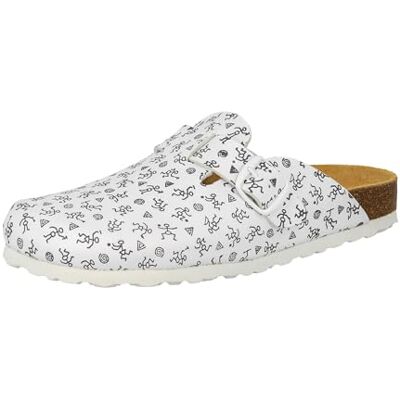 Lico Mixte Bioline Clog Print, Blanc Blanc Gris, 39 EU - Publicité Lico Mixte Bioline Clog Print, Blanc Blanc Gris, 39 EU - Publicité