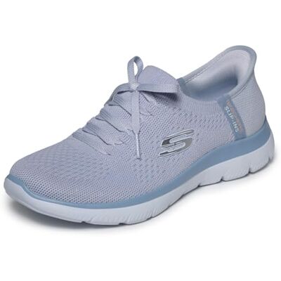 Skechers Femme Summits New Daily Espadrilles, Slate Knit/Light Blue Trim, 36 EU - Publicité Skechers Femme Summits New Daily Espadrilles, Slate Knit/Light Blue Trim, 36 EU - Publicité