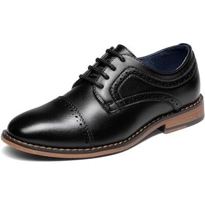 Bruno Marc Chaussures Garçon à Lacets Ville Oxford Classiques Habillées Confortable,Size 35,Noir,Prince_K1 - Publicité Bruno Marc Chaussures Garçon à Lacets Ville Oxford Classiques Habillées Confortable,Size 35,Noir,Prince_K1 - Publicité