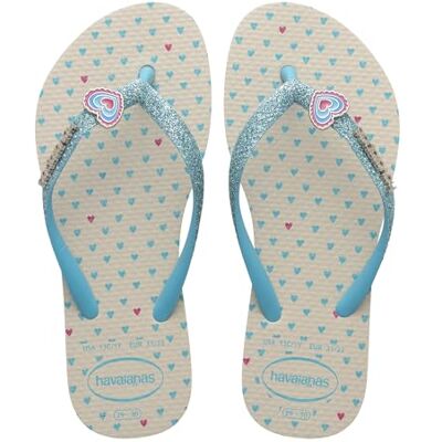 Havaianas Kids Slim Glitter II Fille FlipFlop Beige 27 EU - Publicité Havaianas Kids Slim Glitter II Fille FlipFlop Beige 27 EU - Publicité