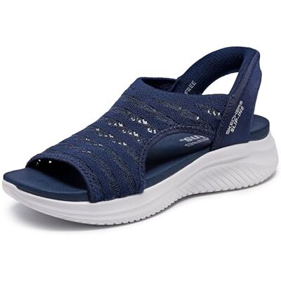 Skechers Femme Ultra Flex 3.0-Sun Warmth Hands Free Slip-ins Sandale, Bleu Marine, 39.5 EU - Publicité Skechers Femme Ultra Flex 3.0-Sun Warmth Hands Free Slip-ins Sandale, Bleu Marine, 39.5 EU - Publicité
