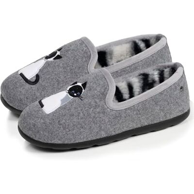 Isotoner Chaussons pantoufles Charentaises femme souples, ultra confortables et légers, confort technologie everywear, 39, gris - Publicité Isotoner Chaussons pantoufles Charentaises femme souples, ultra confortables et légers, confort technologie everywear, 39, gris - Publicité