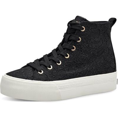 Tamaris Femme Damen Botte mi-Mollet, Macramé Noir, 38 EU - Publicité Tamaris Femme Damen Botte mi-Mollet, Macramé Noir, 38 EU - Publicité