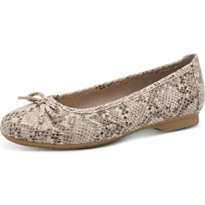 Jana Femme Damen Ballerina Vegan Ballerines, Beige Snake, 38 EU - Publicité Jana Femme Damen Ballerina Vegan Ballerines, Beige Snake, 38 EU - Publicité