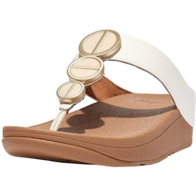 Fitflop Halo Metallic Femme Sandales Naturel 36 EU - Publicité Fitflop Halo Metallic Femme Sandales Naturel 36 EU - Publicité