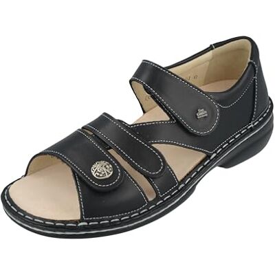 Finn Comfort Biella Soft Sandales pour femme en cuir lisse Noir, Noir , 40 EU Large - Publicité Finn Comfort Biella Soft Sandales pour femme en cuir lisse Noir, Noir , 40 EU Large - Publicité