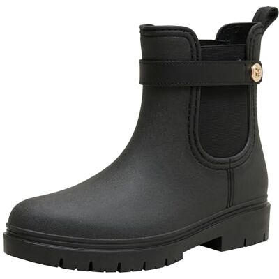 Tommy Hilfiger Bottes de Pluie Femme Rubberised Rainboot Déperlantes, Noir (Black), 36 - Publicité Tommy Hilfiger Bottes de Pluie Femme Rubberised Rainboot Déperlantes, Noir (Black), 36 - Publicité