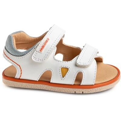 Pablosky Quizz Sandales, Blanc, 26 EU Large - Publicité Pablosky Quizz Sandales, Blanc, 26 EU Large - Publicité