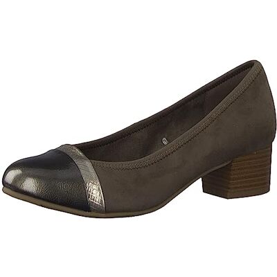 Jana Mary Jane Femme Petit Talon Vegan, Taupe Comb, 38 EU - Publicité Jana Mary Jane Femme Petit Talon Vegan, Taupe Comb, 38 EU - Publicité