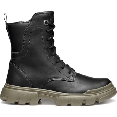 Geox J Junette Girl Bottines à la Cheville, Olive Noire, 32 EU - Publicité Geox J Junette Girl Bottines à la Cheville, Olive Noire, 32 EU - Publicité