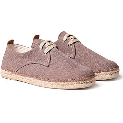 TONI PONS Espadrille à Lacets pour Hommes en Tissu de Coton Dixon Brun, 39 EU - Publicité TONI PONS Espadrille à Lacets pour Hommes en Tissu de Coton Dixon Brun, 39 EU - Publicité