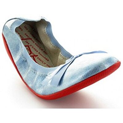 Les Petites Bombes Les P'tites Bombes Ballerine Ella R Vernis Bleu Ciel - Publicité Les Petites Bombes Les P'tites Bombes Ballerine Ella R Vernis Bleu Ciel - Publicité
