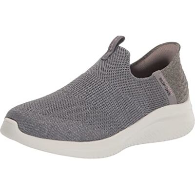 Skechers Hands Free Slip Ins Ultra Flex 3.0 Smooth Step Baskets à Enfiler pour Femme, Gris, 7.5 Wide - Publicité Skechers Hands Free Slip Ins Ultra Flex 3.0 Smooth Step Baskets à Enfiler pour Femme, Gris, 7.5 Wide - Publicité