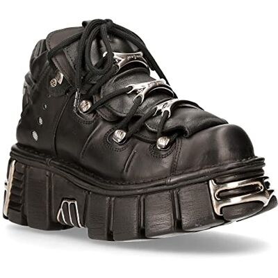 New Rock 106 S1 Unisex Goth Punk Noir Métallique Plateforme Fashion Bottiness 3 - Publicité New Rock 106 S1 Unisex Goth Punk Noir Métallique Plateforme Fashion Bottiness 3 - Publicité