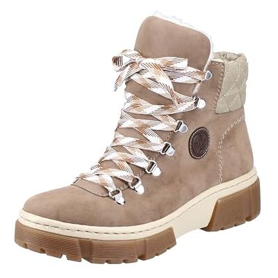 Rieker X8647, Botte tendance, Beige, - Publicité Rieker X8647, Botte tendance, Beige, - Publicité