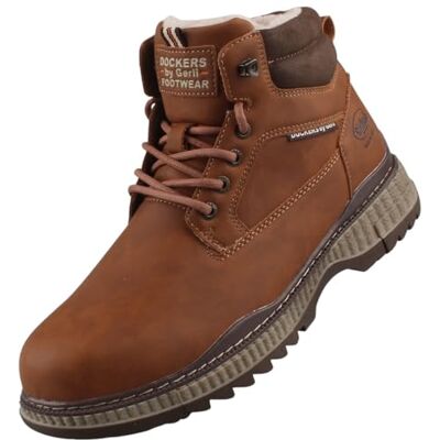 Dockers by Gerli Bottes pour homme, cognac, 40 EU - Publicité Dockers by Gerli Bottes pour homme, cognac, 40 EU - Publicité