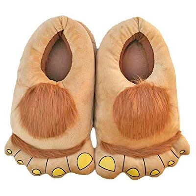 Yuchen Pantoufles en peluche unisexe Hobbit Foot Pantoufles en coton chaud pour adultes confortables d'hiver (36-42 EU, Kaki, 36) - Publicité Yuchen Pantoufles en peluche unisexe Hobbit Foot Pantoufles en coton chaud pour adultes confortables d'hiver (36-42 EU, Kaki, 36) - Publicité