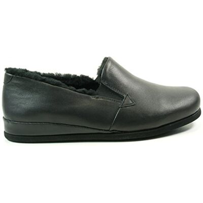 Rohde 6420 Viborg Chaussons en cuir d'agneau pour homme, Noir, 39 EU - Publicité Rohde 6420 Viborg Chaussons en cuir d'agneau pour homme, Noir, 39 EU - Publicité
