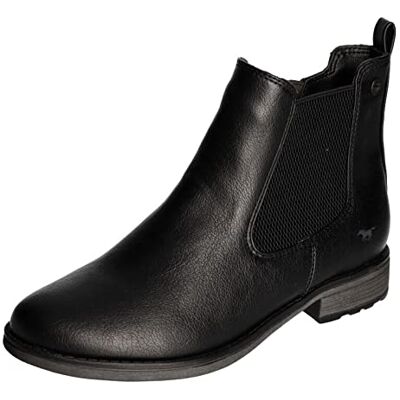 MUSTANG Femme Bottines Chelsea, Noir, 37 EU - Publicité MUSTANG Femme Bottines Chelsea, Noir, 37 EU - Publicité