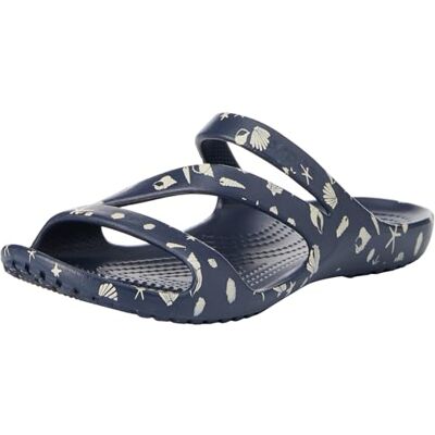 Crocs Femme Kadee II Shells Print Sandal W Sandales, Navy, 34/35 EU - Publicité Crocs Femme Kadee II Shells Print Sandal W Sandales, Navy, 34/35 EU - Publicité