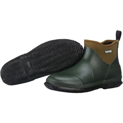 VEVOR Bottes de pont en caoutchouc pour femmes à la cheville, bottes de pluie antidérapantes imperméables, chaussures de boue isolées de jardinage, légères et durables, pour agriculture, taille 9 US - Publicité VEVOR Bottes de pont en caoutchouc pour femmes à la cheville, bottes de pluie antidérapantes imperméables, chaussures de boue isolées de jardinage, légères et durables, pour agriculture, taille 9 US - Publicité