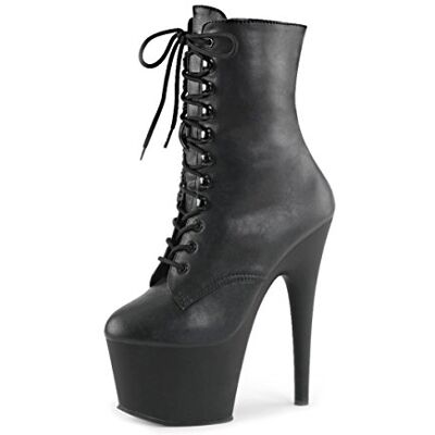 Pleaser ADORE-1020, Bottines sans doublure intérieure femme Noir Schwarz (Schwarz (Blk Faux Leather/Blk Matte)), 38 EU - Publicité Pleaser ADORE-1020, Bottines sans doublure intérieure femme Noir Schwarz (Schwarz (Blk Faux Leather/Blk Matte)), 38 EU - Publicité