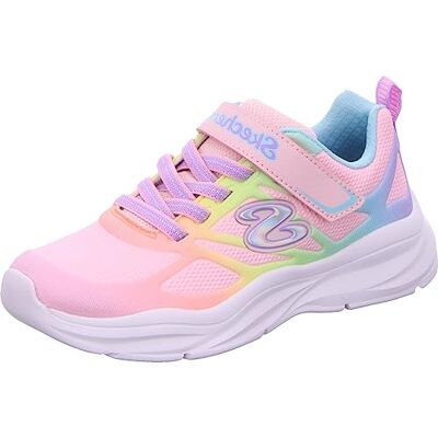 Skechers Baskets pour Fille, Bordure Multicolore en Maille Rose Clair, 13 UK Child - Publicité Skechers Baskets pour Fille, Bordure Multicolore en Maille Rose Clair, 13 UK Child - Publicité