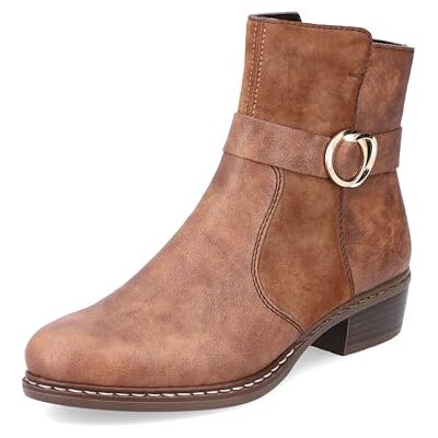 Rieker Femme Y0873 Botte Tendance, Marron, 38 EU - Publicité Rieker Femme Y0873 Botte Tendance, Marron, 38 EU - Publicité