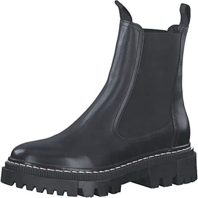 Tamaris Femme Bottines, Dame Bottines Chelsea,Semelle intérieure Amovible,Comfort Lining,Plat,Demi-Bottes,Bottines,Black,37 EU - Publicité Tamaris Femme Bottines, Dame Bottines Chelsea,Semelle intérieure Amovible,Comfort Lining,Plat,Demi-Bottes,Bottines,Black,37 EU - Publicité