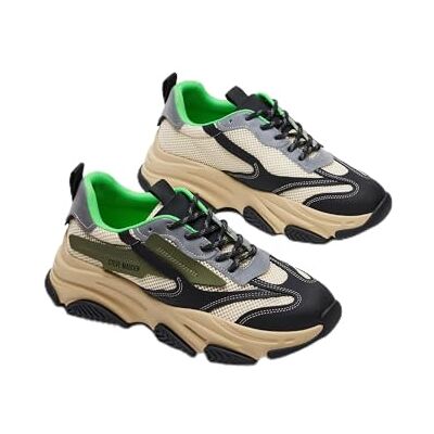 Steve Madden Homme Possess Basket, Olive Multi, 43 EU - Publicité Steve Madden Homme Possess Basket, Olive Multi, 43 EU - Publicité