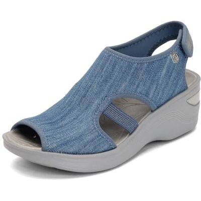 LifeStride BZees Sandales Dream pour femme, denim, 39 EU - Publicité LifeStride BZees Sandales Dream pour femme, denim, 39 EU - Publicité