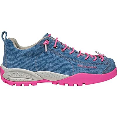 Scarpa Mojito Kid Chaussures de Trail Running Unisexe Enfant Multicolore Bleu/Fuchsia (Denim Blue Fuxia Neon Spyder Kid II), 34 EU EU - Publicité Scarpa Mojito Kid Chaussures de Trail Running Unisexe Enfant Multicolore Bleu/Fuchsia (Denim Blue Fuxia Neon Spyder Kid II), 34 EU EU - Publicité