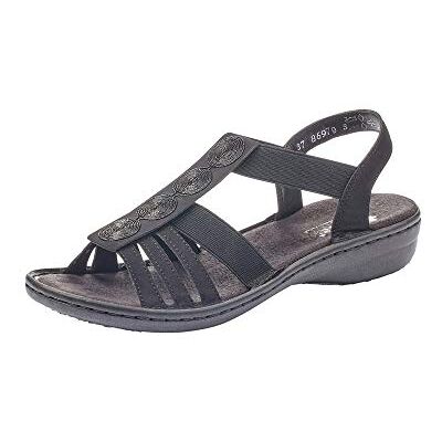 Rieker Femme Sandales Bout fermé, Noir (Schwarz 00), 36 EU - Publicité Rieker Femme Sandales Bout fermé, Noir (Schwarz 00), 36 EU - Publicité