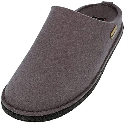 HAFLINGER Flair Soft Pantoufles en feutre de laine Asphalte (58) Taille 40, Gris, 40 EU - Publicité HAFLINGER Flair Soft Pantoufles en feutre de laine Asphalte (58) Taille 40, Gris, 40 EU - Publicité