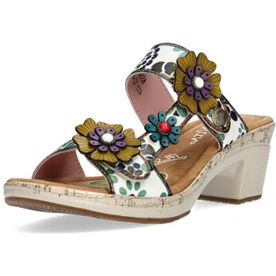 LAURA VITA Mules en Cuir pour Femmes Beao 10, Pointure:38 EU, La Couleur:Beige - Publicité LAURA VITA Mules en Cuir pour Femmes Beao 10, Pointure:38 EU, La Couleur:Beige - Publicité
