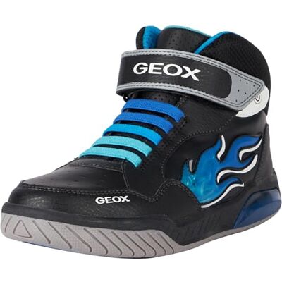 Geox Baskets J Inek pour garçon, Noir et Bleu Clair, 10 UK Child - Publicité Geox Baskets J Inek pour garçon, Noir et Bleu Clair, 10 UK Child - Publicité