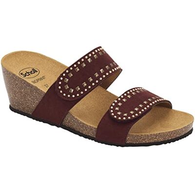 Scholl MICHELLE 2.0 Microfiber+Studs Bordeaux - Publicité Scholl MICHELLE 2.0 Microfiber+Studs Bordeaux - Publicité