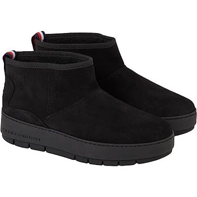 Tommy Hilfiger Bottes de neige Cool Suede basses pour femme, Black, 39 EU - Publicité Tommy Hilfiger Bottes de neige Cool Suede basses pour femme, Black, 39 EU - Publicité