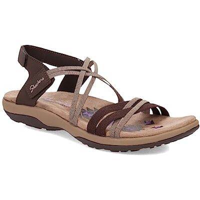 Skechers Femme Reggae Slim-Takes Two Sandale Plate, Marron, 38 EU - Publicité Skechers Femme Reggae Slim-Takes Two Sandale Plate, Marron, 38 EU - Publicité