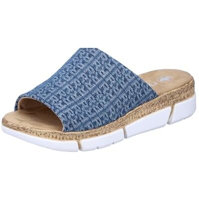 Rieker Mules V2377 pour femme, bleu, 39 EU - Publicité Rieker Mules V2377 pour femme, bleu, 39 EU - Publicité