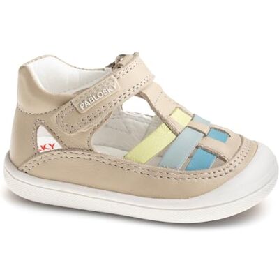 Pablosky Garçon Unisex Kinder Arca Sandales, Beige, 18 EU - Publicité Pablosky Garçon Unisex Kinder Arca Sandales, Beige, 18 EU - Publicité